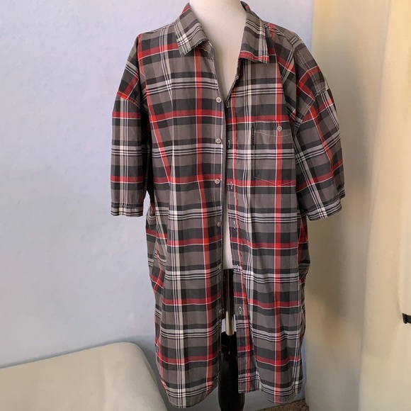 Ecko Unltd Plaid Short Sleeve Button Down Shirt - Picture 9 of 11